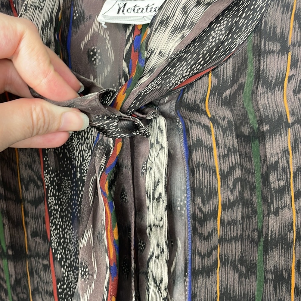 Vintage Notations Mixed Print Button Down - image 4